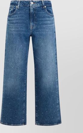 7 For All Mankind high-rise wide-leg denim jeans