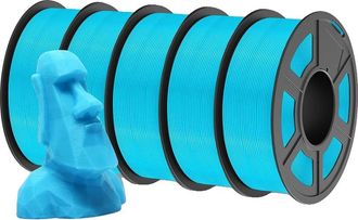 OEM Filamento Para Impresora 3d, 1,75 Mm De Di&aacute;metro, Alta Resistencia Al Impacto, Petg Azul Cielo