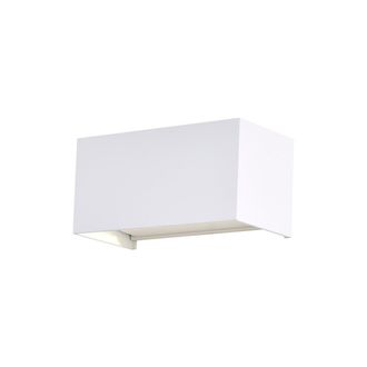 AkunaDecor Mantra Aplique Led Exterior Rectangular Davos Arena Blanco, 4x6w 24w 3000k/4000k 2200lm, Ip54