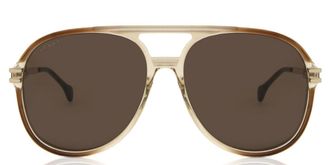 Gucci GG1104S 002 Mens Sunglasses Brown Size 61