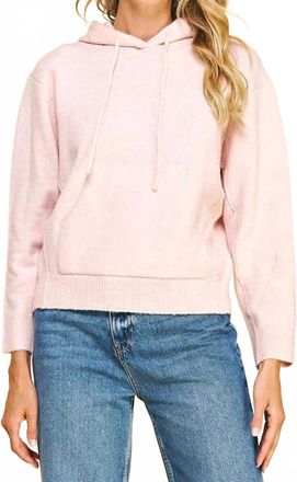 Pinch Design Womens Sherri Sweater Hoodie In Pink