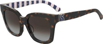 Kate Spade New York Constance/G/S Zonnebril Donker Havana Gepolariseerd - Dames - Zonnebrillen - Bruin - 53 MM - Accessoires