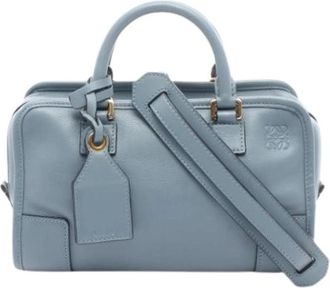 Loewe Pre-owned Handbag - Dames - Vintage Handtas - Blauw - ONE Size - Leer - Vintage