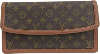 Louis Vuitton Pre-owned Clutches, female, Brown, Size: ONE SIZE Pre-owned Canvas Clutch