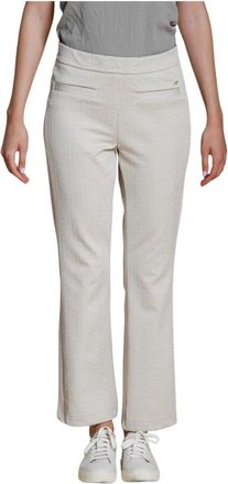 Mason's Easy Kick Chino Jogger Broek - Dames - Wijde Broeken - Wit - M - Polyester - Broeken
