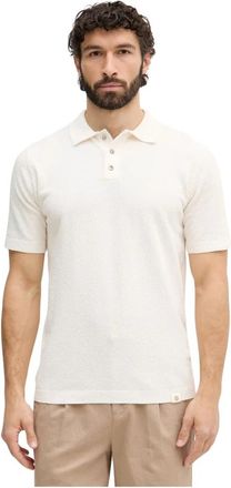 Mos Mosh MMGKyle Boucl&eacute; SS Polo - Heren - Polos - Beige - M - Katoen - Tops