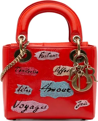 Dior Pre-owned Dior Mini Calfskin Sequin Embellished Lady Ladies KU69M7AX1MFJP8EE