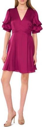 1.State Puff Sleeve Minidress in Windsor Wine at Nordstrom Rack, Size Xx-Small