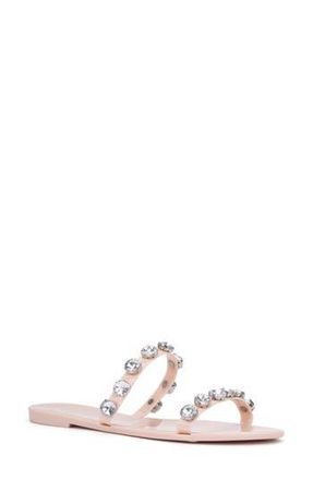 New York & Company Chava Rhinestone Jelly Sandal in Pink at Nordstrom Rack, Size 8