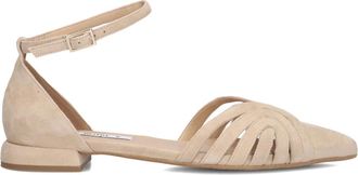Notre-V Schoenen, Dames, Beige, 42 EU, Leer, Sandalen met Puntneus