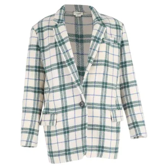 Isabel Marant &Eacute;toile Checked Blazer in Multicolor Wool