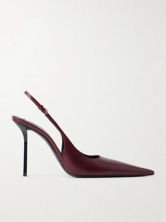 Victoria Beckham D&eacute;collet&eacute; Slingback In Pelle Victoria - Bordeaux