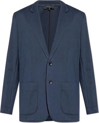 Rag & Bone Jassen, Heren, Blauw, L, Katoen, Blazer met open revers