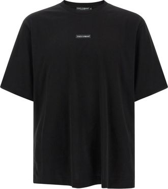 Dolce & Gabbana Black Regular Logo T-Shirt