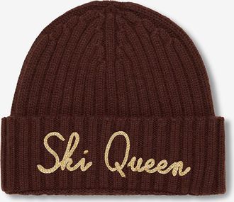 MC2 Saint Barth Bestickte Rippstrickm&uuml;tze aus Wolle und Kaschmir Wengen