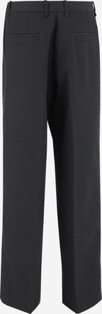 Jil Sander Womens Trousers Tailored Wool Gabardine Black