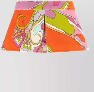 Pucci orchidee high waist a line skirt