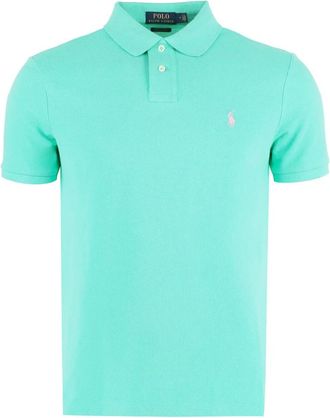 Polo Ralph Lauren Polo Shirt van katoen-piqu&eacute; - Heren - Polos - Groen - XL - Katoen - Tops