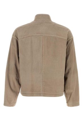 Emporio Armani Mens Sand Suede Jacket U6161 Exterior: Ovine Leather Giacche E Gilet