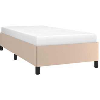vidaXL Estructura Cama Sin Colch&oacute;n Cuero Sint&eacute;tico Capuchino 80x200 Cm Vidaxl