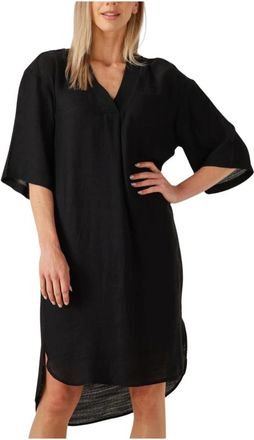 Co'Couture Dames, Jurken, Zwart, Maat: XS Denim