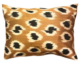 Les-Ottomans Silk Ikat Cushion