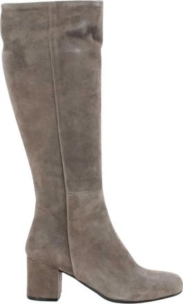 Donna Lei Taupe Damesschoenen Stijlvol Model - Dames - Laarzen met Hak - Grijs - 41 EU - Schoenen