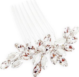 Brides & Hairpins Vasiliki Crystal Hair Comb in Silver at Nordstrom