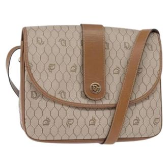 Dior Pre-owned Cross Body Bags, female, Beige, Size: ONE SIZE Pre-owned Vintage Shoulder Bag