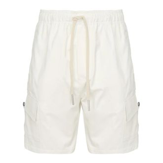 Giuliano Galiano Casual Shorts, male, White, M, Cargo Pocket Shorts in Cream