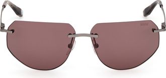 BMW 59mm Sunglasses in Matte Dark Ruthenium /Roviex at Nordstrom Rack