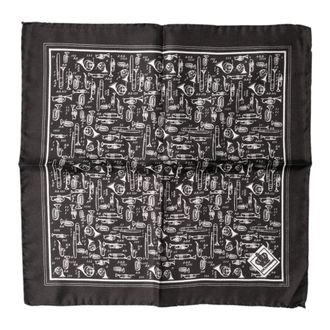 Dolce & Gabbana Pocket Scarves, male, Brown, Size: ONE SIZE Jazz Club Square Handkerchief