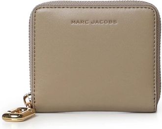 Marc Jacobs De Pop J-Marc Slim Wallet - Dames - Portefeuilles - Beige - ONE Size - Leer - Accessoires