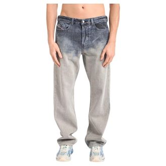 Diesel Loose-fit Jeans, male, Blue, Size: W34 1980 D-Eeper 09N93