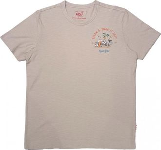 Bob Relax Gedrukt Grijs Kortemouw T-shirt - Heren - T-shirts - Grijs - XL - Katoen - Tops