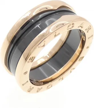 Bulgari Pink Gold (18K) Ceramic Band Ring (Pre-Owned)