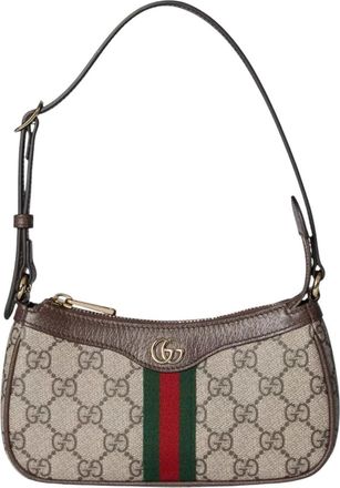 Gucci (WMNS) Gucci Mini Ophidia Shoulder Bag GG Monogram Fabric 838465-FAE0P-9746