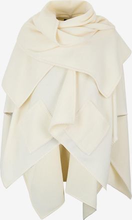 Fabiana Filippi Umhang mit doppeltem Strickschal
