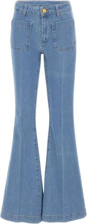 Seafarer Delphine Jeans - Dames - Flared Jeans - Blauw - W25 - Katoen - Jeans