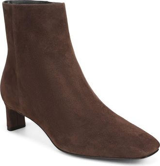Vince Lilith Leather Bootie in Cacao Brown at Nordstrom, Size 6.5