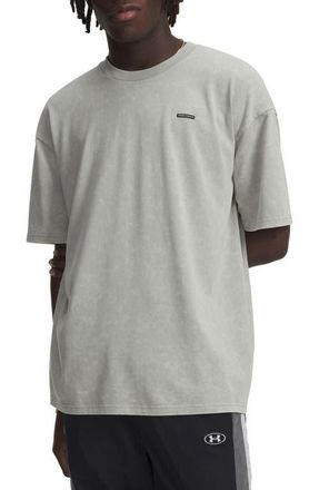 Under Armour UA Logo Patch Oversize T-Shirt in Titanium at Nordstrom, Size Xx-Large