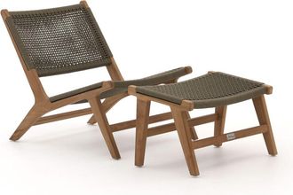 Bellagio la vita attrattiva Bellagio Elcito lounge tuinstoel met voetenbank