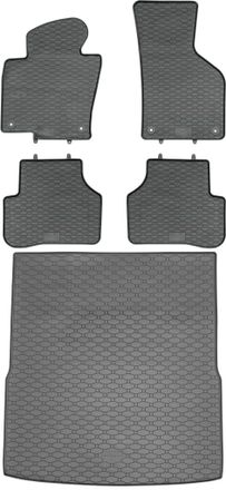OEM Volkswagen Passat B6 Kombi / Variant De 2005 A Septiembre De 2010. Juego De Alfombrillas De Goma Para Coche Y Alfombrilla Para Maletero