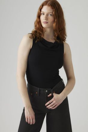 Levi's Top Clea con scollo a cappuccio - Donna - S - Nero / Anthracite Night