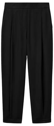 Pantalon En Lin Femme Benetton - Taille 36 - Beige - Très Bon état