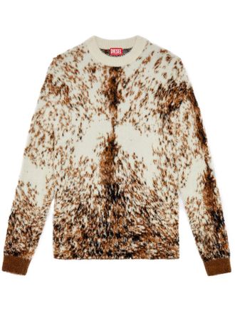 Diesel Geborstelde pullover - Beige