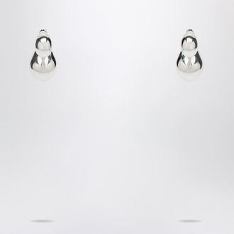 Bottega Veneta Orecchini Drop a doppia goccia in argento