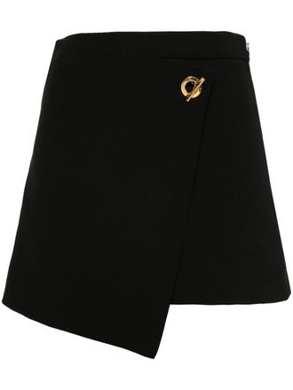 Moschino logo-engraved skorts - Black