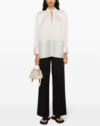 Max Mara Womens Cotton And Silk Blend Tunic - Ivory - Size EU 38 (Womens)