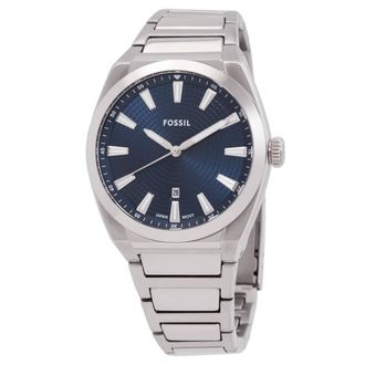 Fossil Everett Quartz Blue Dial Mens Watch FS5822
